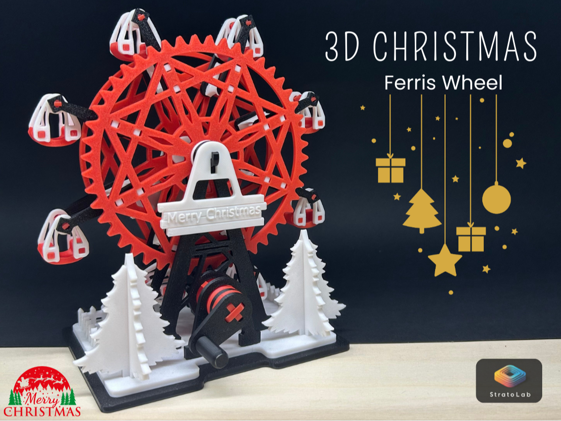 3D Christmas Ferris Wheel